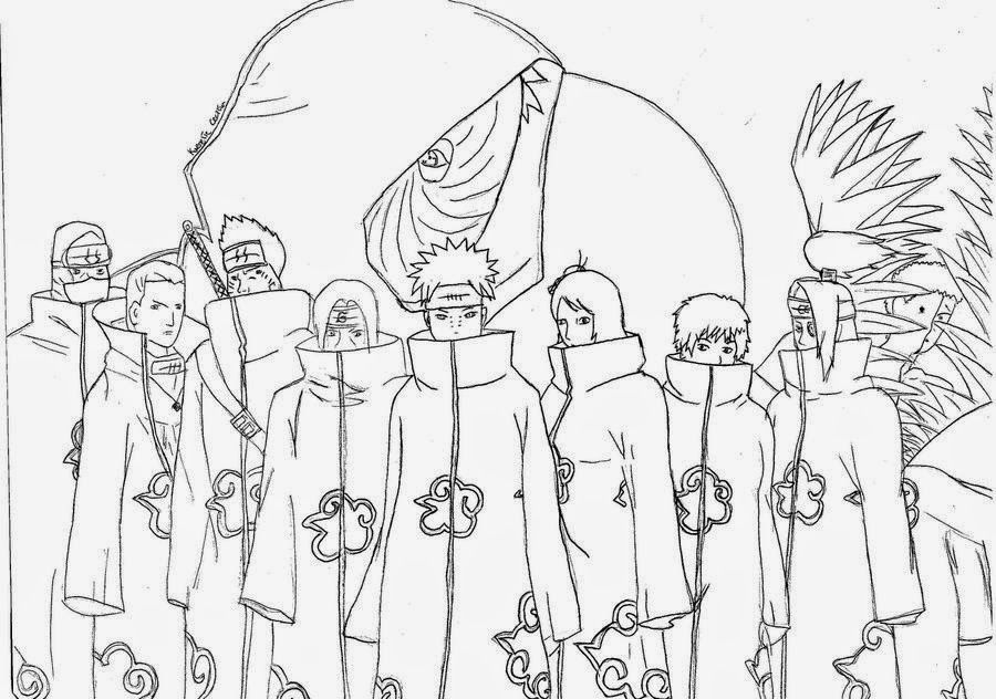 Featured image of post Akatsuki Coloring Pages Naruto