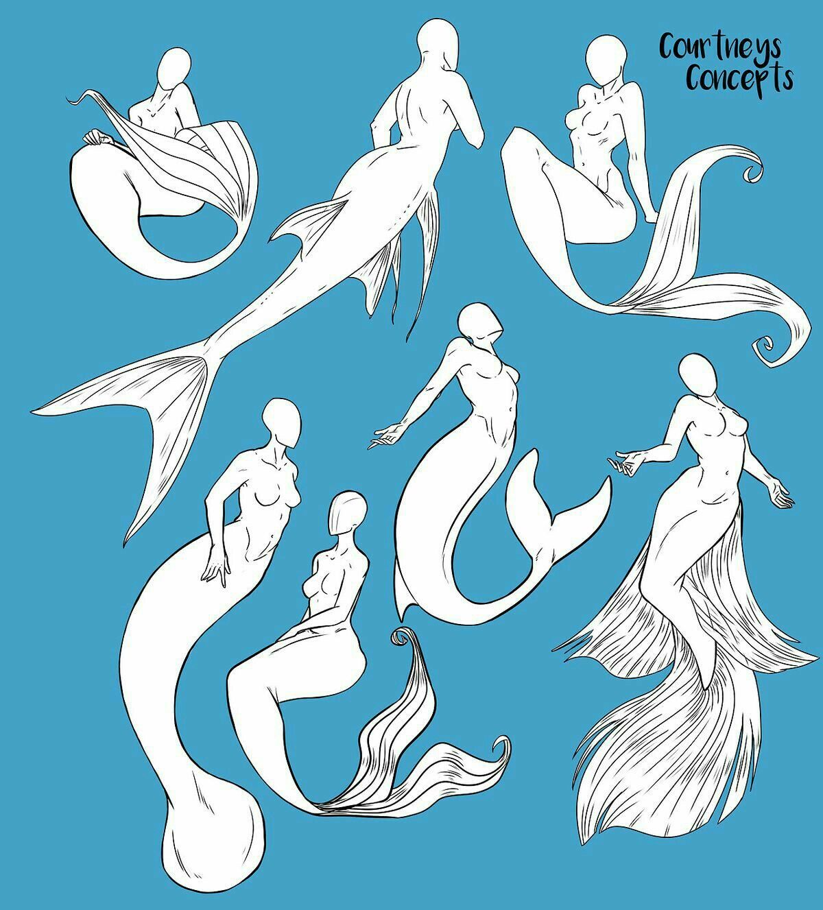 Featured image of post Body Poses Reference Mermaid