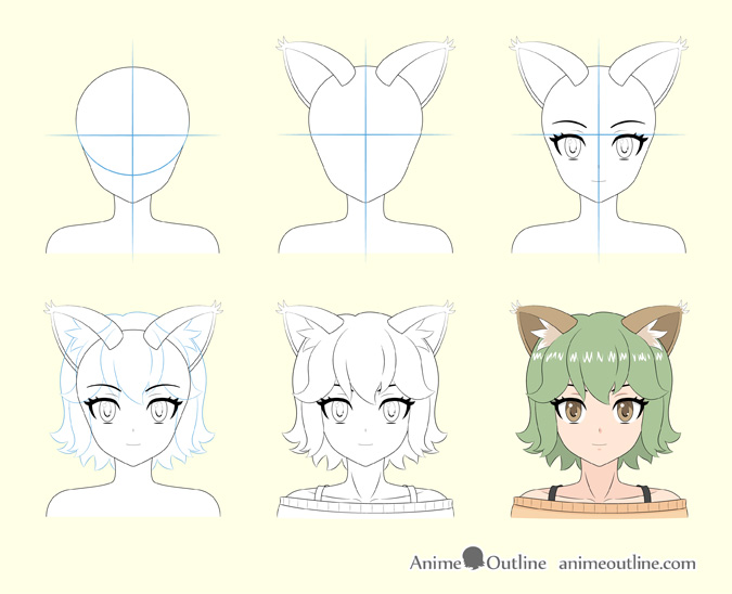 Featured image of post Cat Ears Drawing Anime