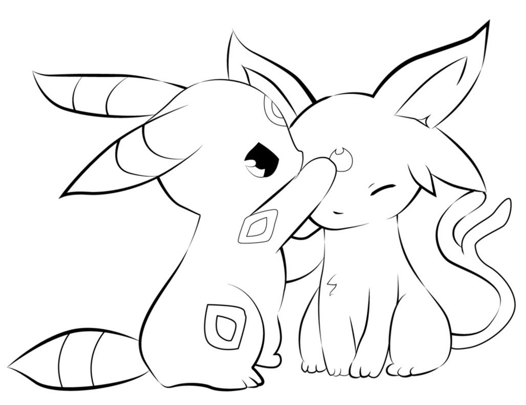 Featured image of post Chibi Umbreon Coloring Page