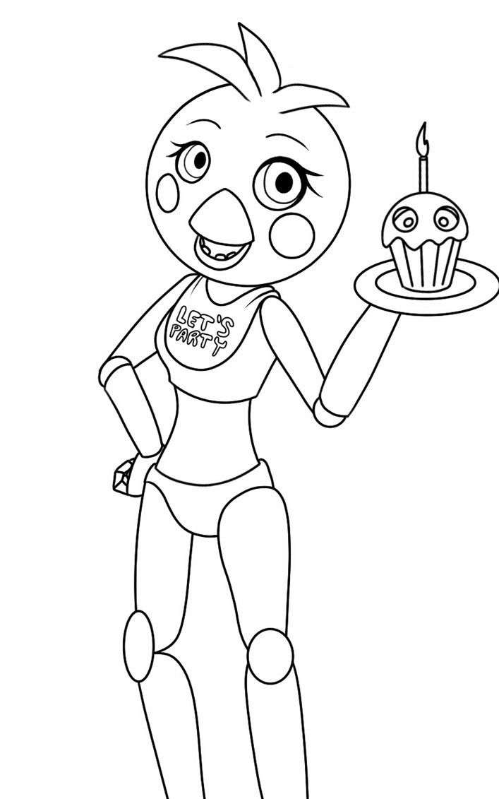 Featured image of post Chica Cute Fnaf Coloring Pages