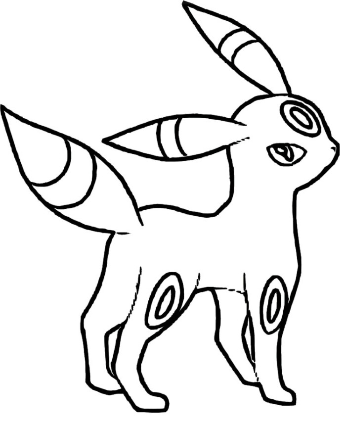 Featured image of post Eevee Umbreon Coloring Page