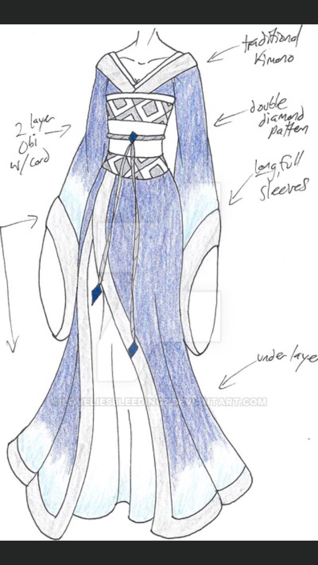 Featured image of post Sketch Anime Kimono Dress Drawing