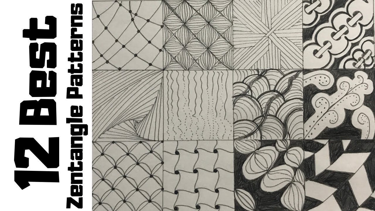 Featured image of post Zentangle Easy Drawing Patterns